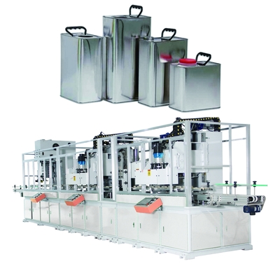 Rectangular Oil Can Making Machine , Oil Tin Manufacturing Machine 40CPM 3P