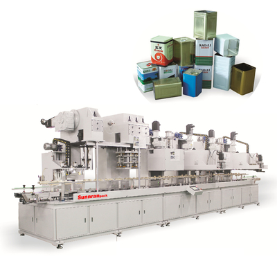 آلة صنع علب الصفيح المربعة 45CPM لـ 18L 380mm Can Sunnran Brand